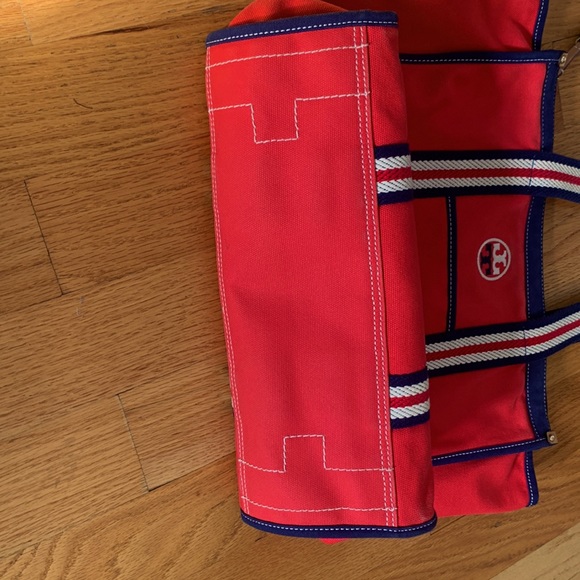 Tory Burch large Canvas Tote, EUC! - Picture 2 of 6